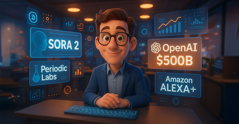 AI Weekly Roundup: Sora 2, wycena OpenAI na 500 mld dolarów i AI, które uczy się z fizycznych eksperymentów