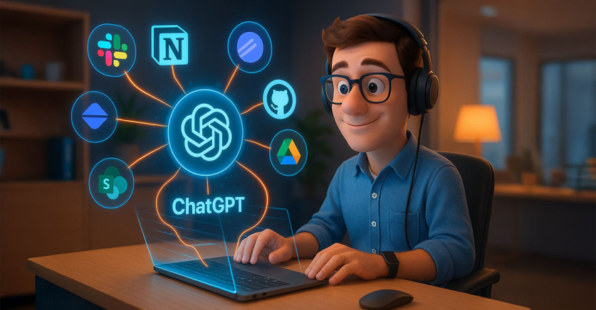 ChatGPT z nowymi konektorami: Slack, Notion, Linear i własne integracje. Koniec z przeskakiwaniem między aplikacjami?